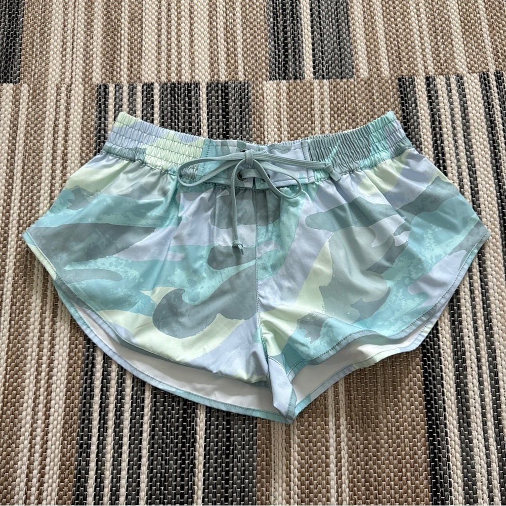 Free People Printed Drawstring Shorts Size Small Women